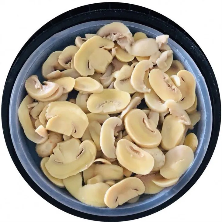 4-6CM Sliced champignon mushroom in brine in plastic drums